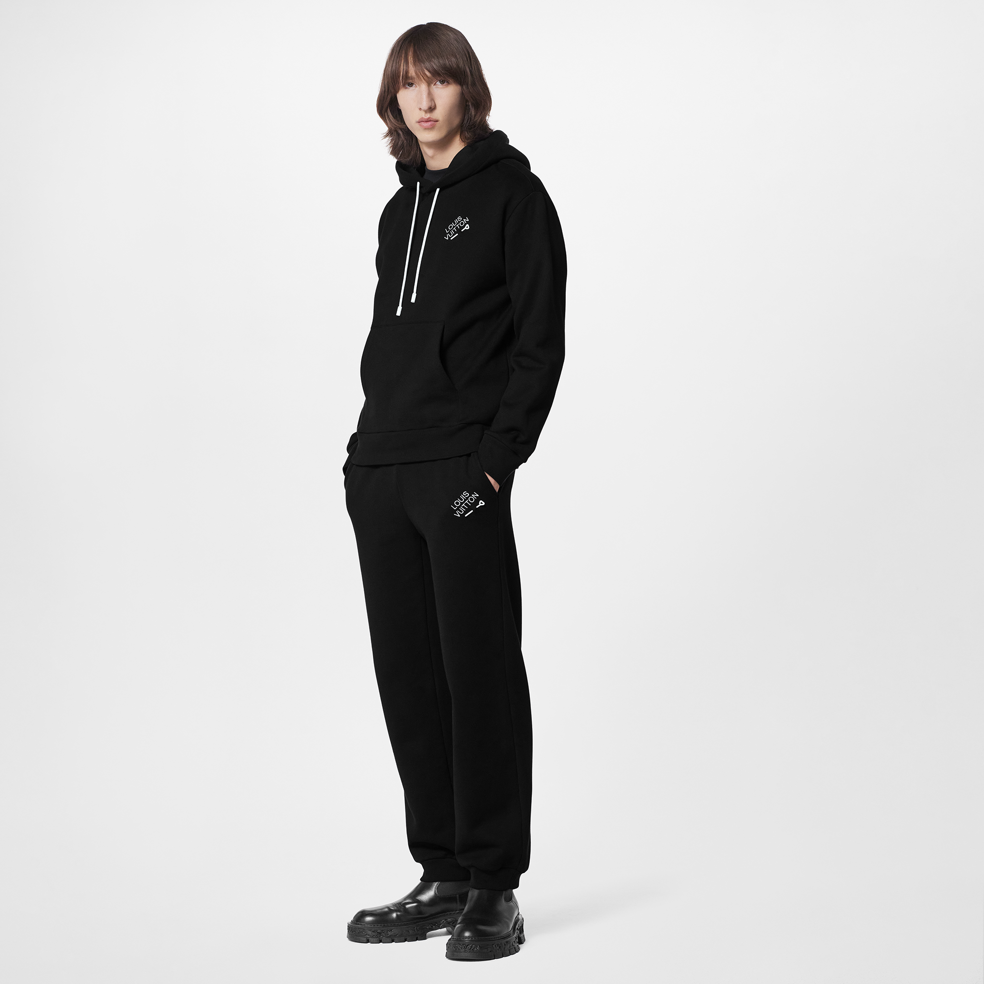 Signature Hoodie With Embroidery  in Men's Ready-to-Wear Knitwear and Sweatshirts collections by Louis Vuitton (Product zoom)